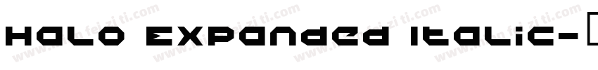 Halo Expanded Italic字体转换